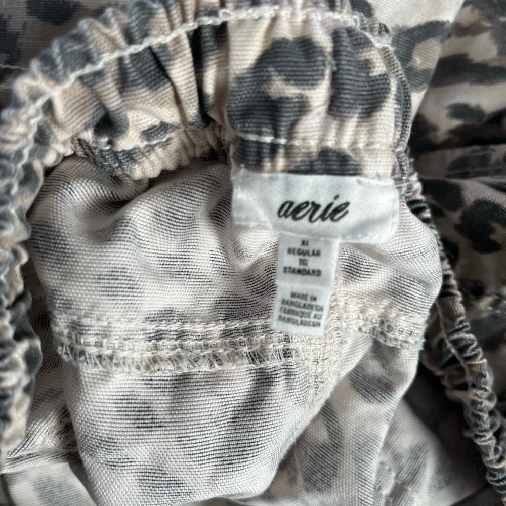 Aerie Leopard Print Wide Leg Pants - Picture 5 of 5